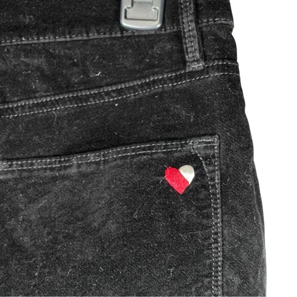 Frame Le High Skinny Noir Black Velvet Ankle Pants Women’s Size 31 - Picture 4 of 10